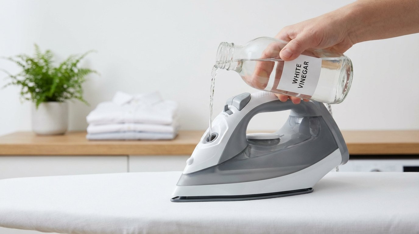 Aceto nel serbatoio del ferro da stiro: cosa può succedere davvero all’apparecchio