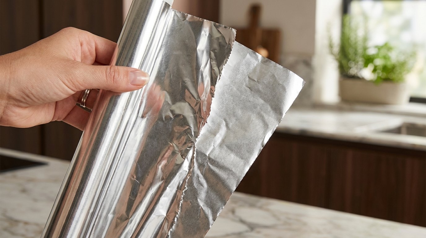 Carta alluminio: perché un lato è brillante (e questo grosso errore che tutti fanno in cucina)