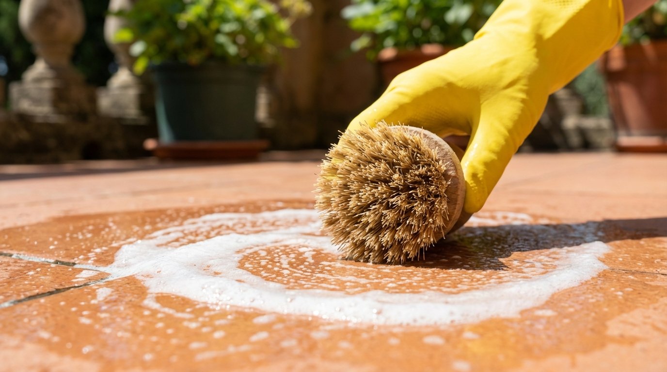 Cinque astuzie per pulire il vostro terrazzo naturalmente e senza rovinarlo