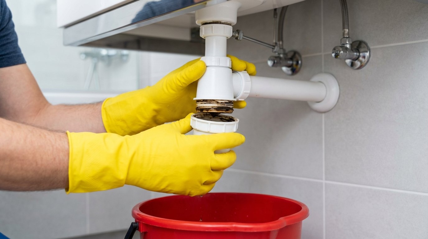 Il tuo lavabo puzza? Svitare questo piccolo pezzo dimenticato sotto il lavello risolve il problema in meno di 5 minuti