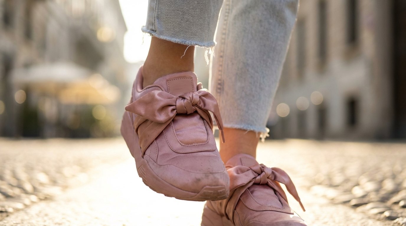 In primavera, il raso riveste tutte le nostre scarpe, anche le sneakers!