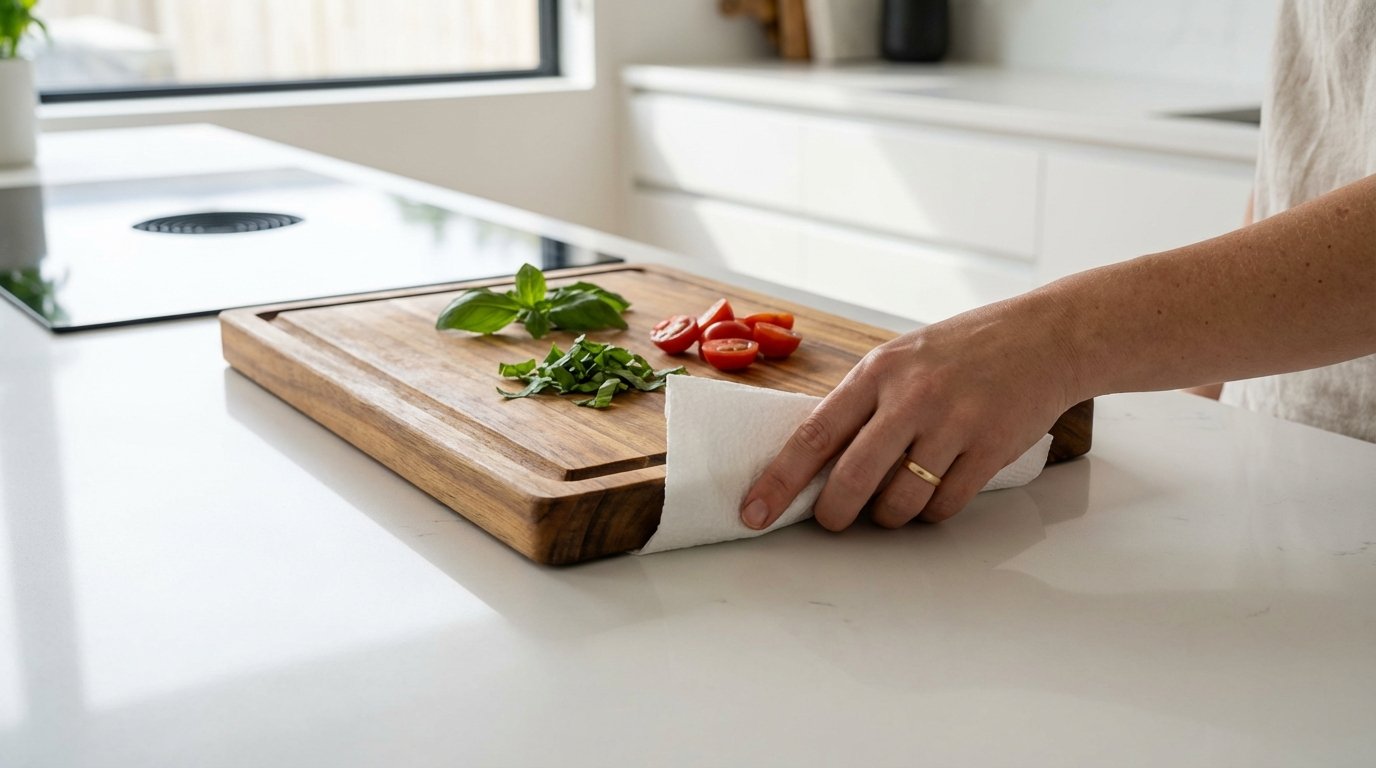 La vostra tagliere scivola? Ecco il trucco con un oggetto del quotidiano per cucinare in sicurezza