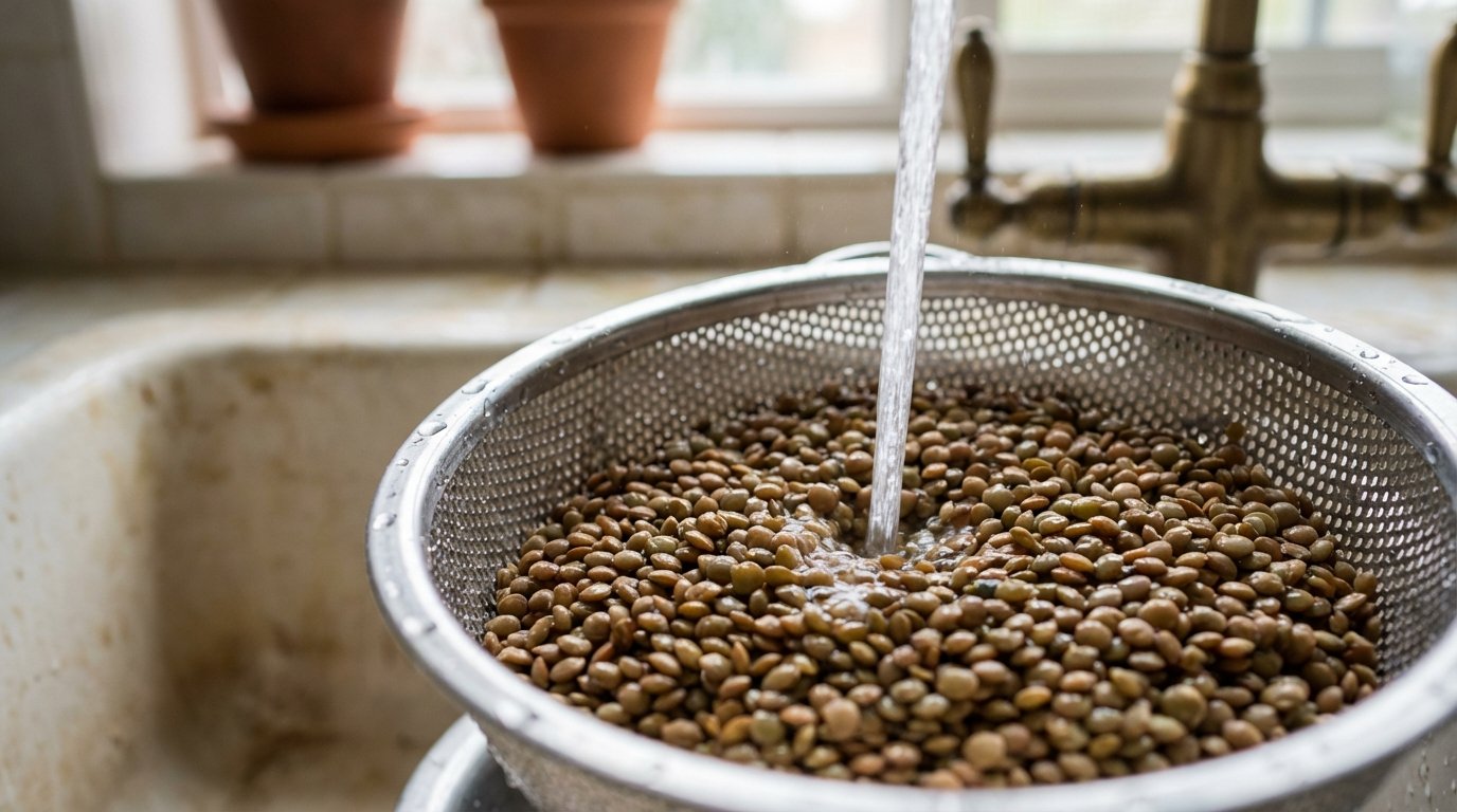 Le lenticchie cuociono due volte più velocemente quando si fa così