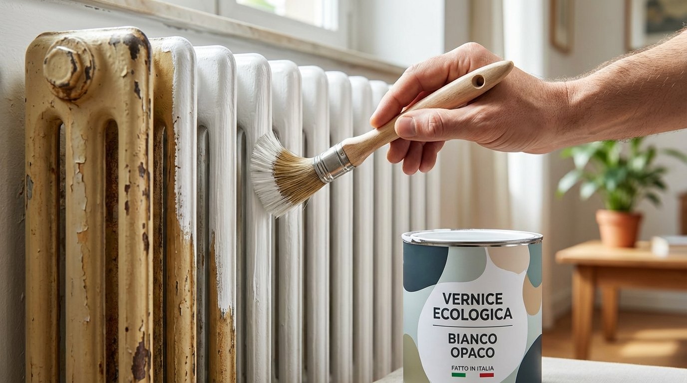 L’unica pittura per termosifone capace di asciugare in due ore senza saturare l’aria della vostra casa di prodotti chimici