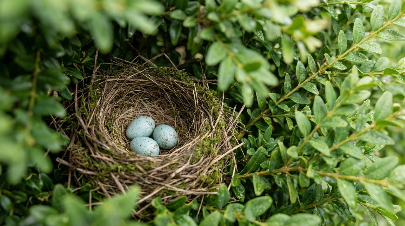 Merli e pettirossi: perché non bisogna potare le siepi a marzo, periodo di nidificazione