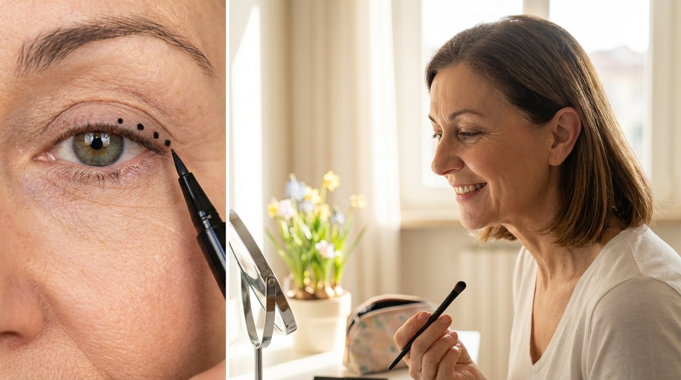 Palpebre cadenti: dimenticate l’eyeliner, il “dot method” è il miglior trucco anti-età per sollevare il vostro sguardo (ideale per la primavera)