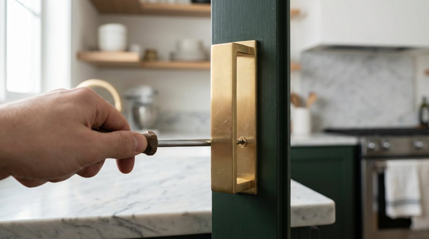 Pensavo di dover ridipingere tutto per riscaldare la stanza: questo semplice dettaglio metallico da avvitare ha fatto tutta la differenza in pochi minuti