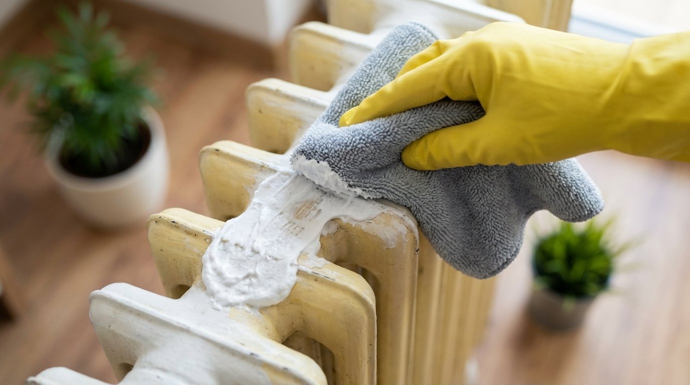 « Pensavo di doverlo cambiare » : il mio vecchio radiatore ingiallito ha ritrovato il suo bianco originale grazie a questo trucco magico