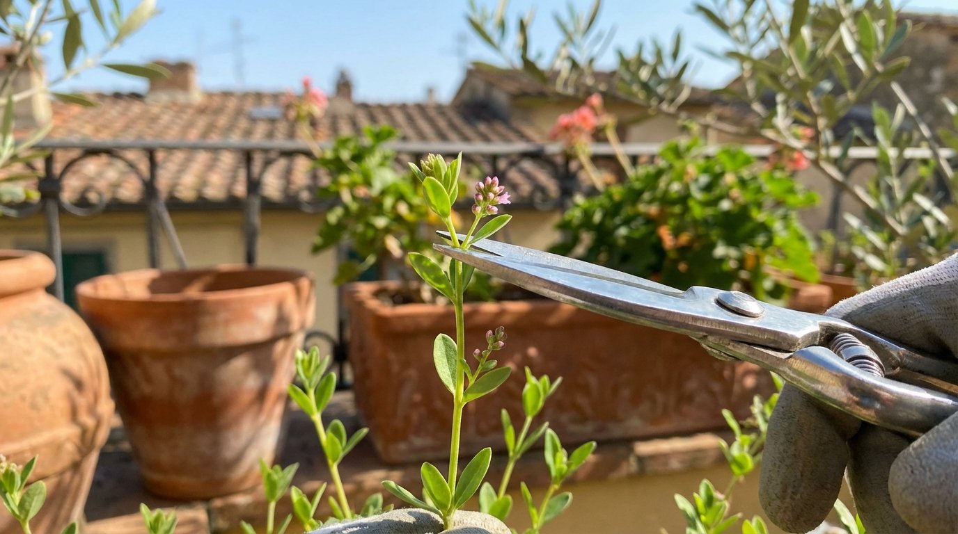 Per moltiplicare gli ombrellini rosa della teresina usa la tecnica della cimatura