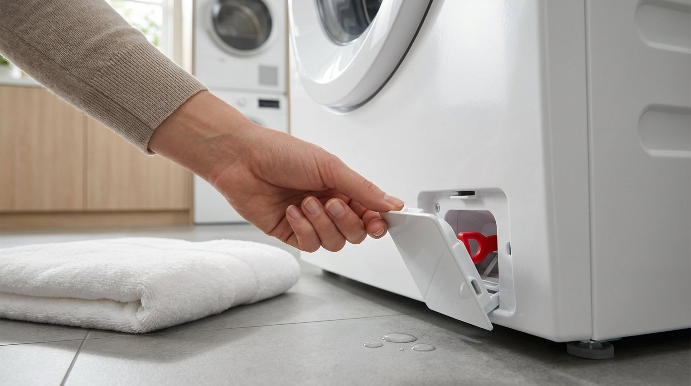 Porta della lavatrice bloccata, questo pulsante nascosto permette di aprirla facilmente in pochi secondi