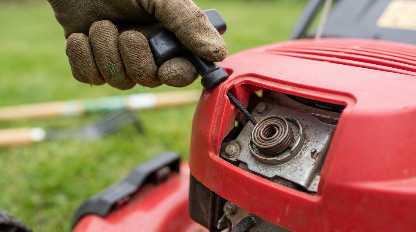 Prima della primavera, questa riparazione da 2 € che la maggior parte dei giardinieri trascura evita il guasto del vostro tosaerba