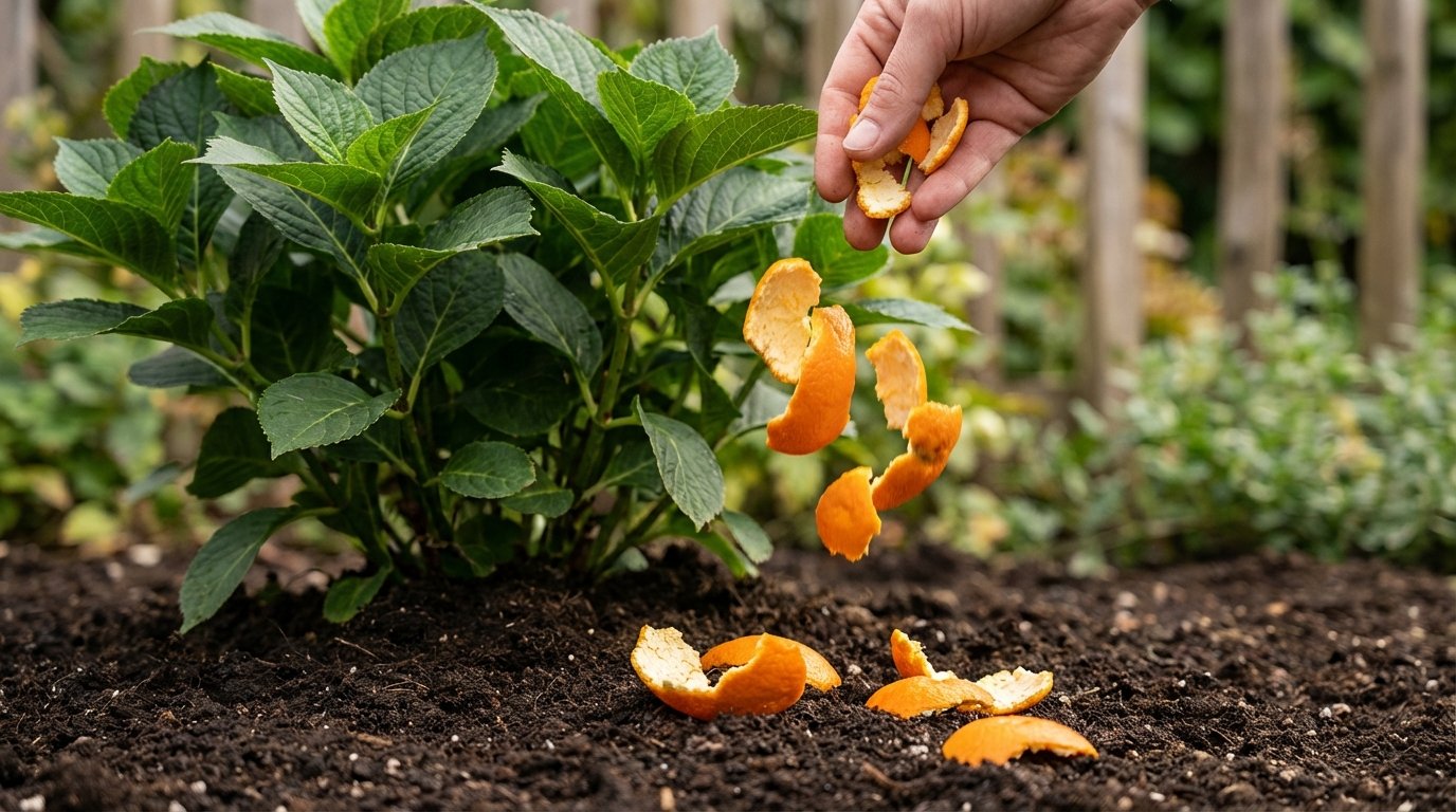 Questo trucco con le bucce di frutta può salvare le tue ortensie… o rovinare le tue aiuole