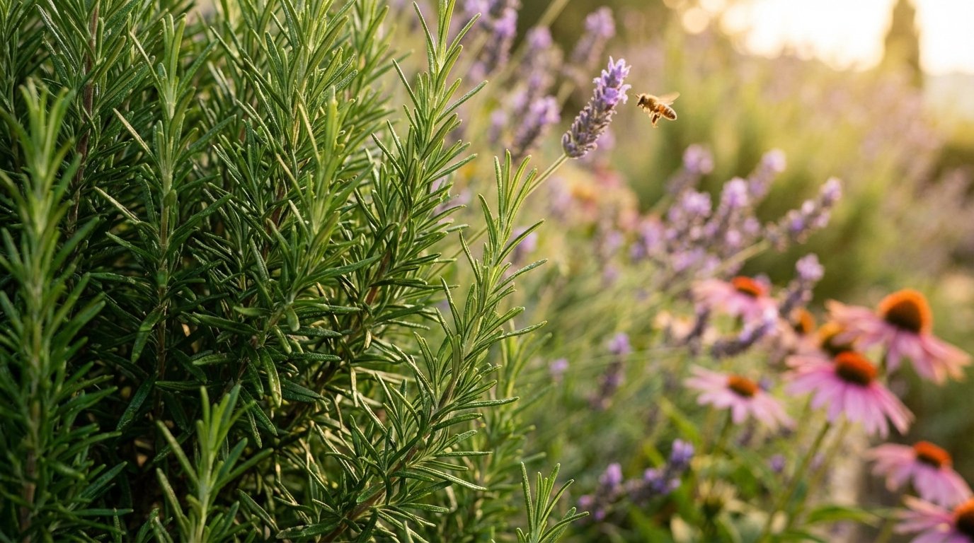 Rosmarino: questi 20 fiori da piantare intorno per attirare api e uccelli (ed evitare un grosso errore)