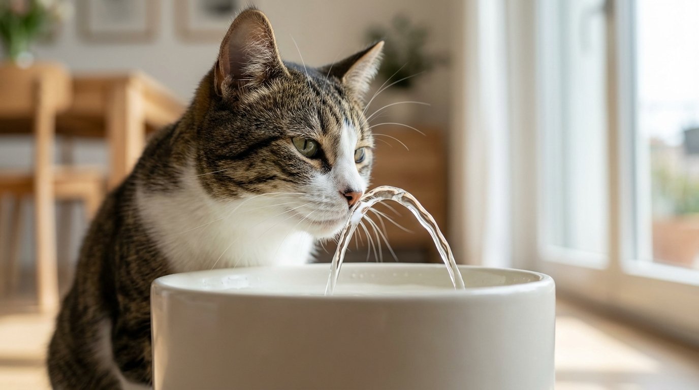 Se il vostro gatto snobba la sua ciotola d’acqua, questo accessorio a 15,99 € può evitargli gravi problemi ai reni