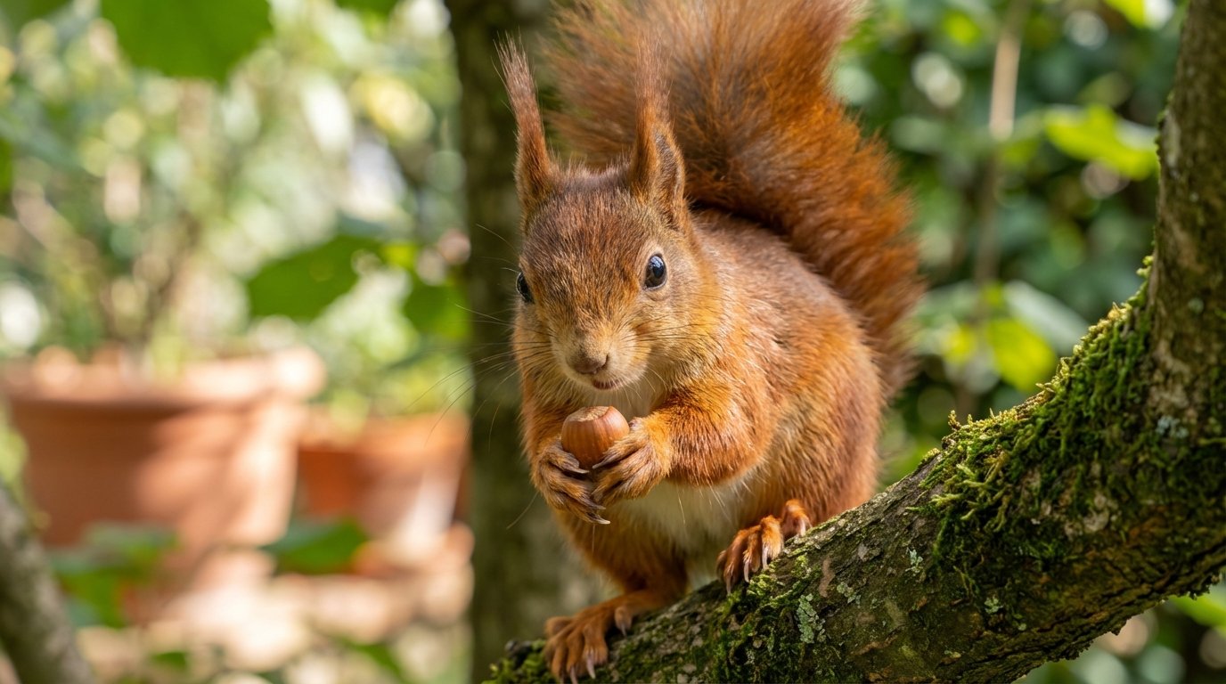 Se uno scoiattolo rosso attraversa il vostro giardino, è che è diventato più che un prato (non cacciatelo più assolutamente)