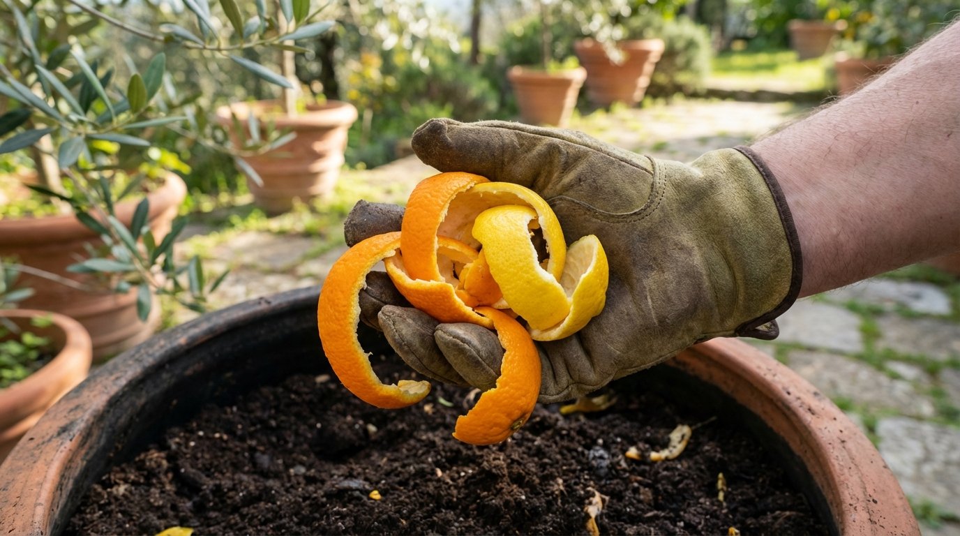 Smettete di mettere queste bucce al compost: è la ragione per cui marcisce