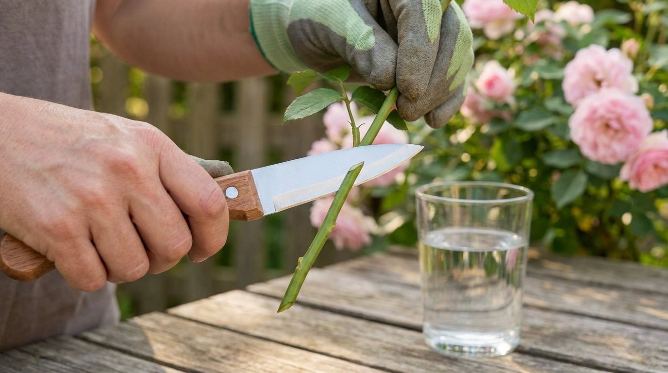 Talea di rose in acqua: il momento giusto per radici forti in 15 giorni