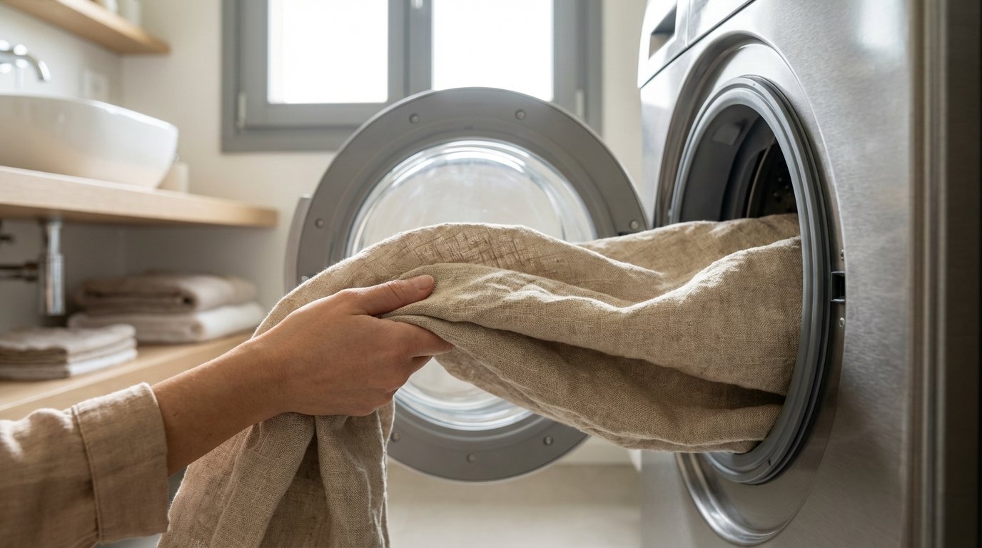 Tende di lino: il lavaggio a 30° che le mantiene perfette secondo le lavanderie professionali